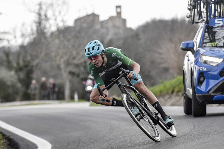 VF GROUP BARDIANI-CSF FAIZANÈ: TIRRENO ADRIATICO. MANUELE TAROZZI FA 200KM IN FUGA ED È SEMPRE PIÙ LEADER DELLA MONTAGNA.