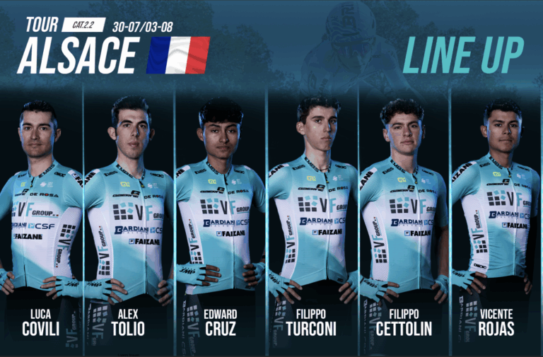 VF GROUP BARDIANI-CSF FAIZANÈ: TOUR ALSACE, LA FORMAZIONE SCELTA.