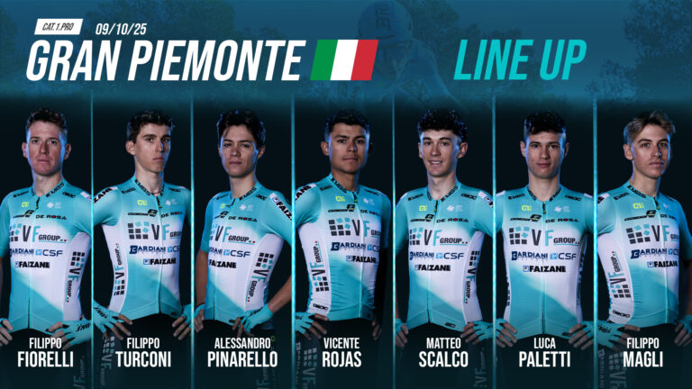 VF GROUP BARDIANI-CSF FAIZANÈ: TOUR OF TAIHU LAKE E GRAN PIEMONTE, LE FORMAZIONI.