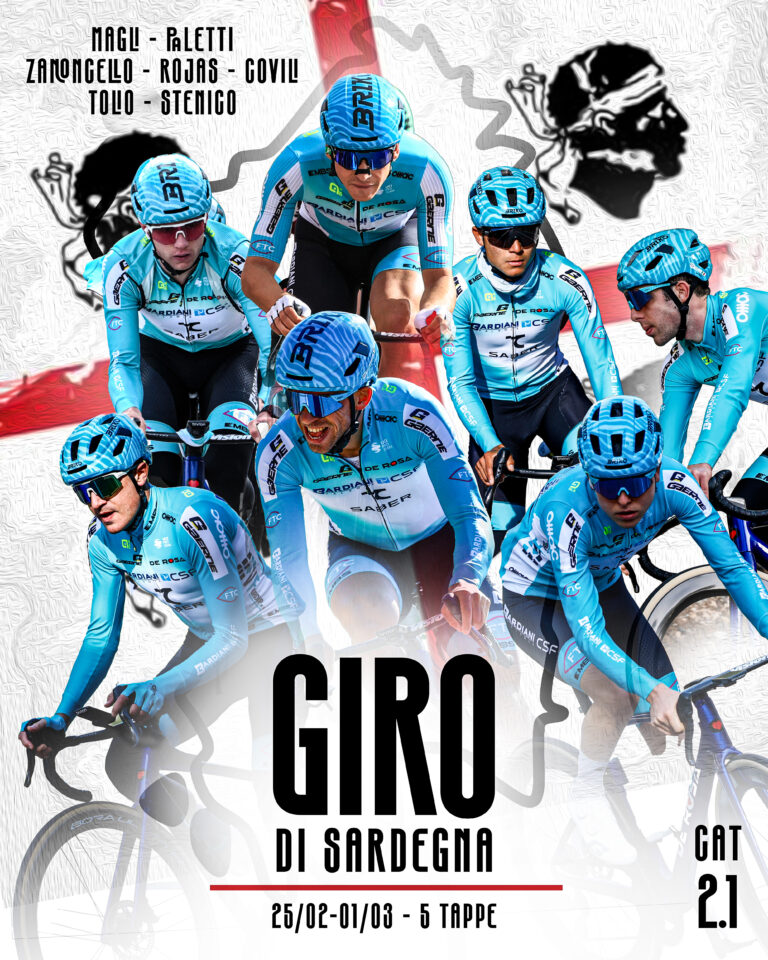 BARDIANI-CSF 7 SABER, LA FORMAZIONE SCELTA PER IL GIRO DI SARDEGNA.
