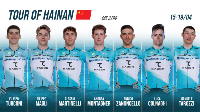 BARDIANI-CSF 7 SABER: TOUR OF HAINAN, LA FORMAZIONE.