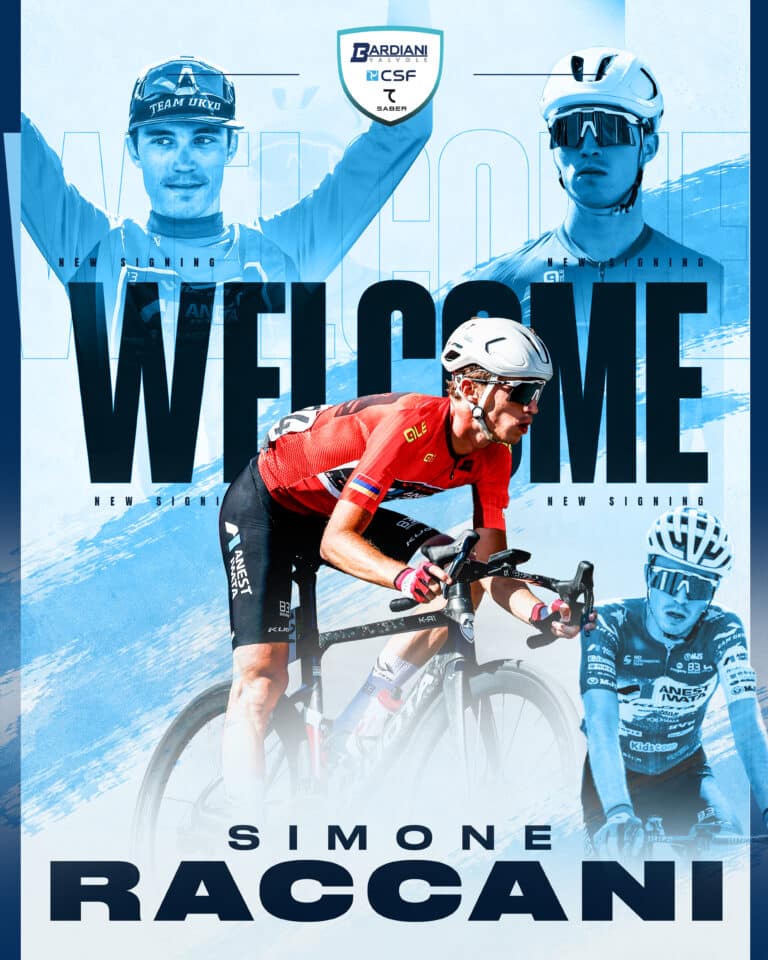 SIMONE RACCANI È UN NUOVO CORRIDORE DELLA BARDIANI-CSF 7 SABER.